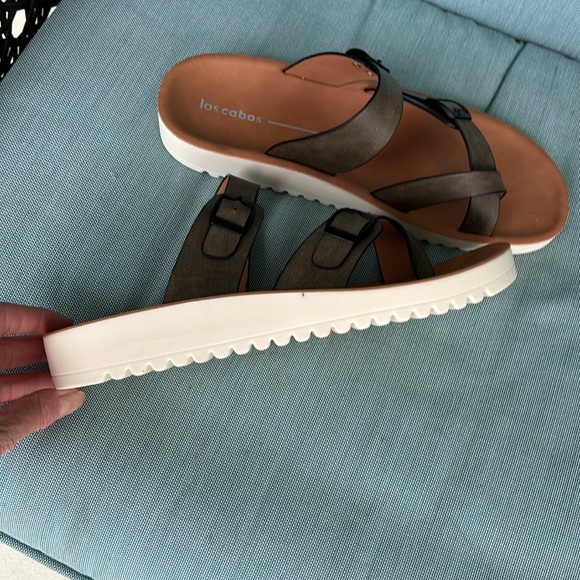 New los Cabos Nin, brown adjustable, strappy woman’s sandals, size 42EU /10-11US - Picture 3 of 4